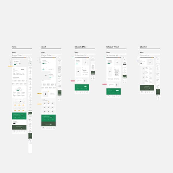 ANM website wireframes