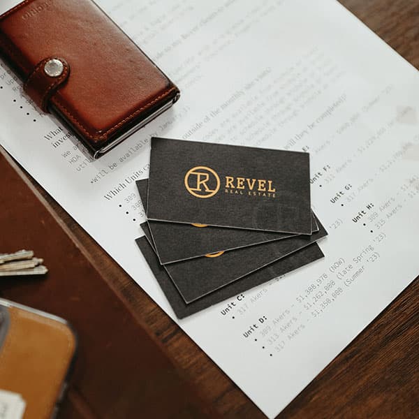 Revel business cards