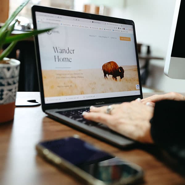 Revel website on a laptop