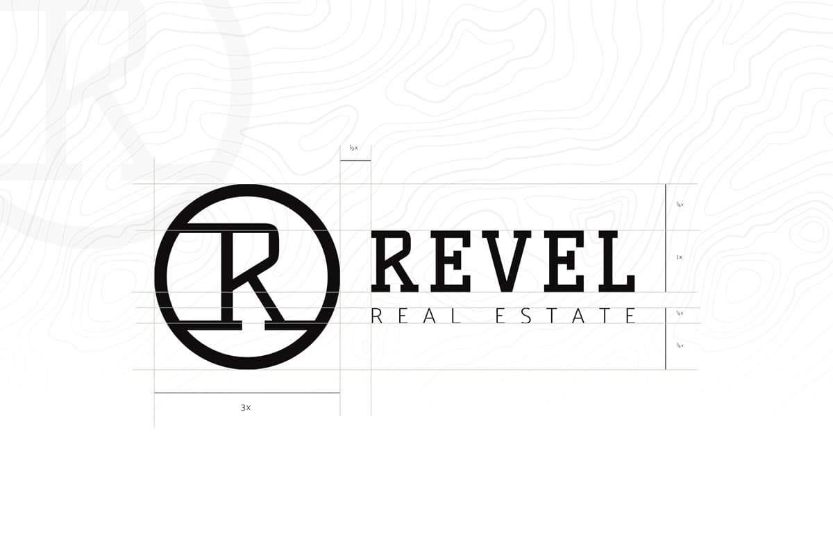 Revel logo construction