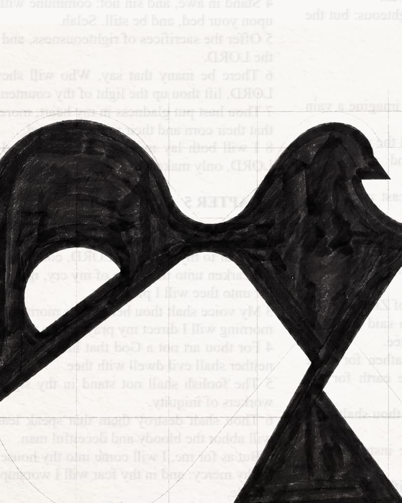 Burnt Fork Ranch eagle mark, hand-drawn