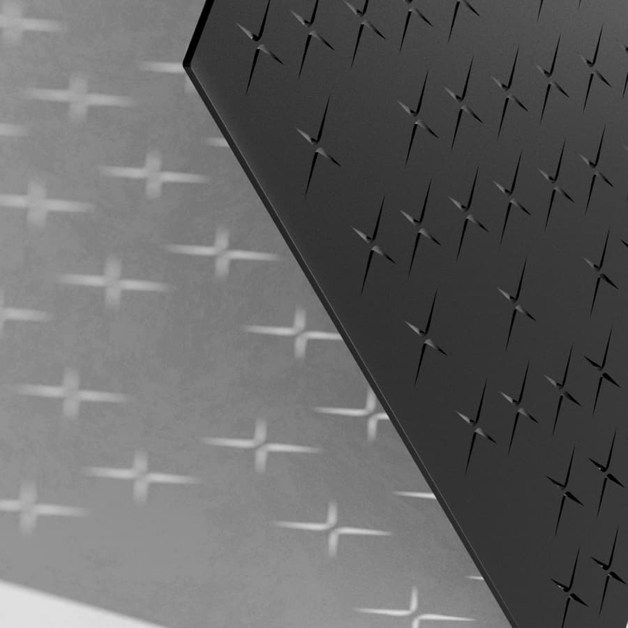 Luxx stars embossed on black
