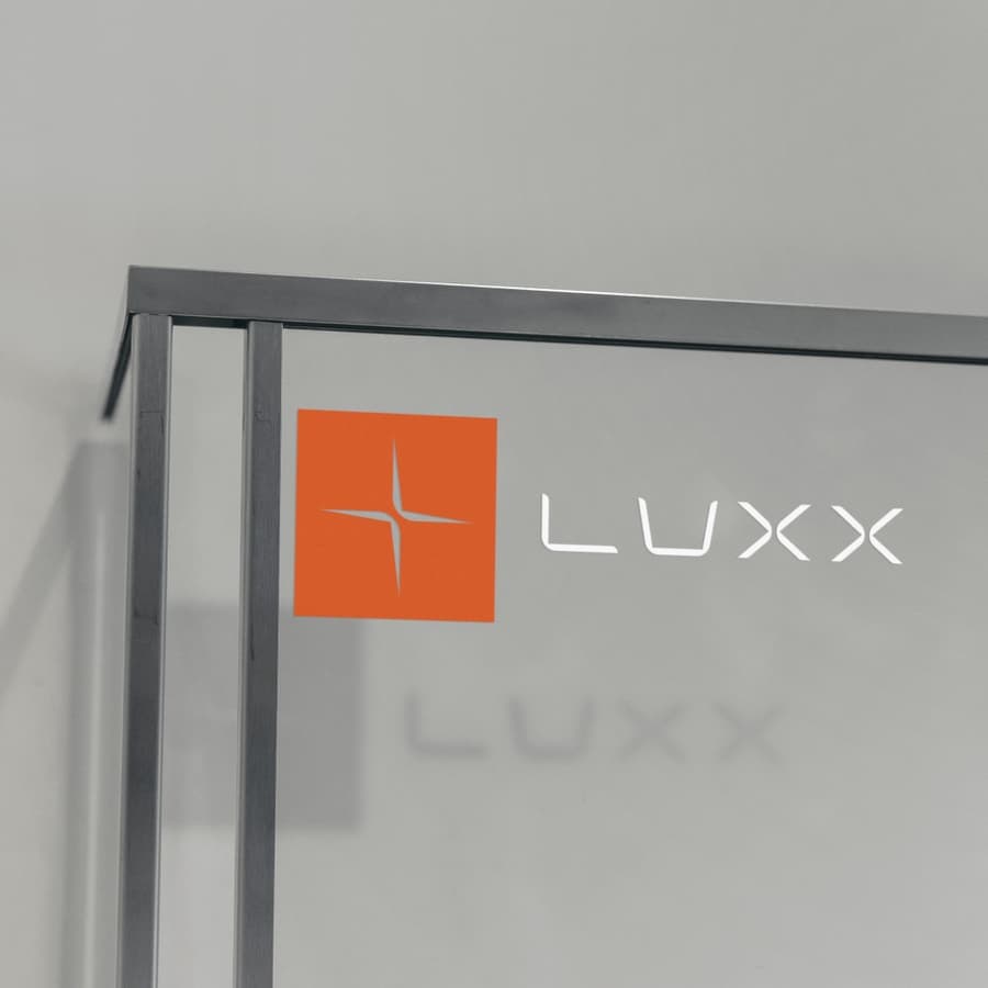 Luxx glass sign