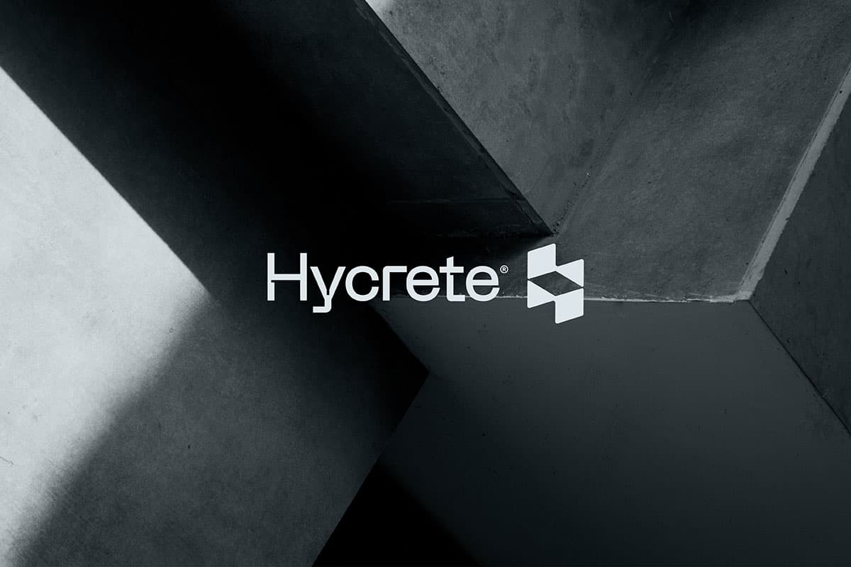 Hycrete brand identity