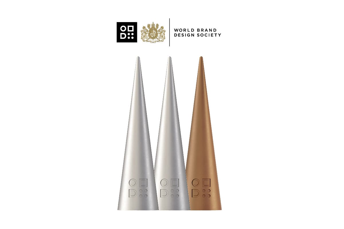 World Brand Design Society award trophies