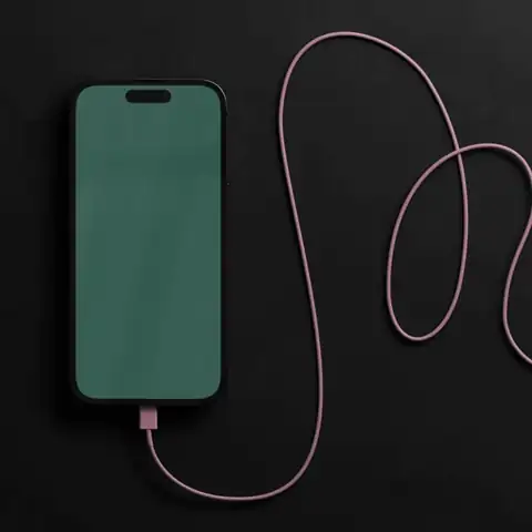Cupalo phone with a charging cable, animated