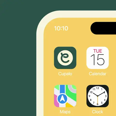 Cupalo app icon on a home screen, animated