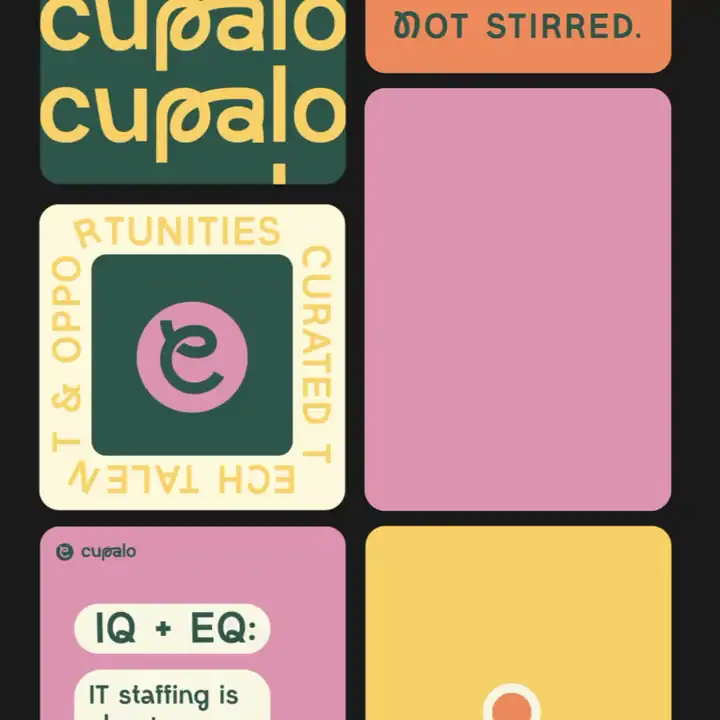 Cupalo brand system, animated